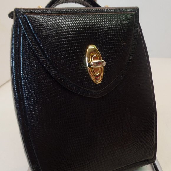Accessories - Unbranded Black Patterned Purse Look Traveling Jewelry Case Many Compartments